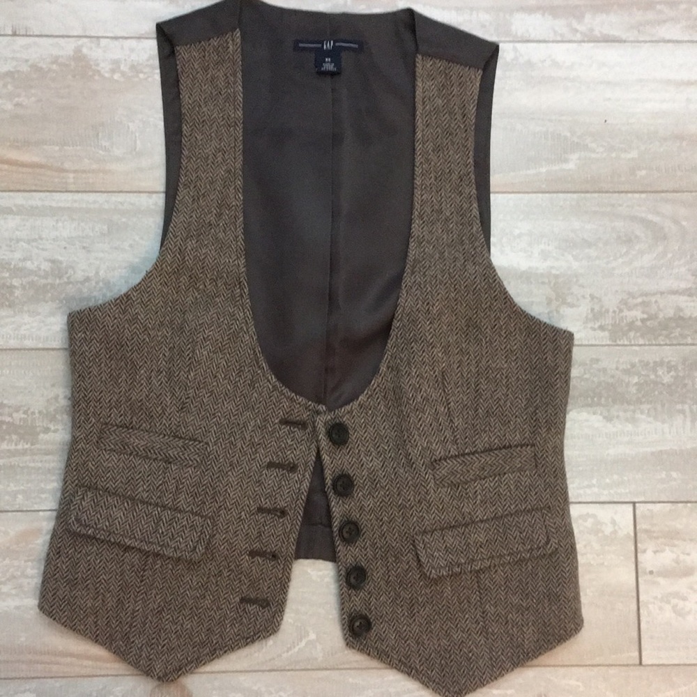 Gap tweed vest